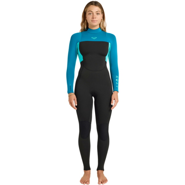 2026 Roxy Womens Prologue+ 4/3mm Back Zip Wetsuit 26BW213516 - Baltic